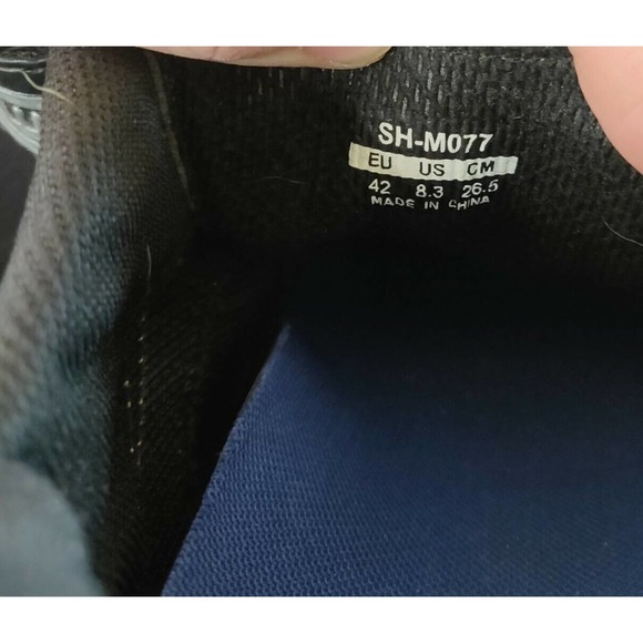 Shimano Mens Cycling Clip-in Shoes Black Size 42 (US 8.3) Hook & Loop Closure - Picture 8 of 8